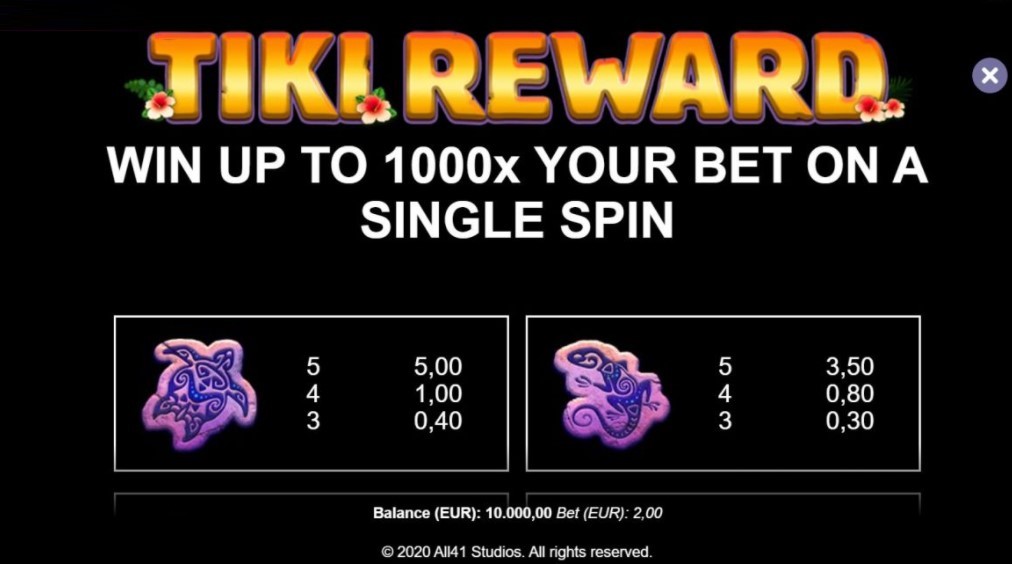 Tiki Reward free play Tiki Reward free play