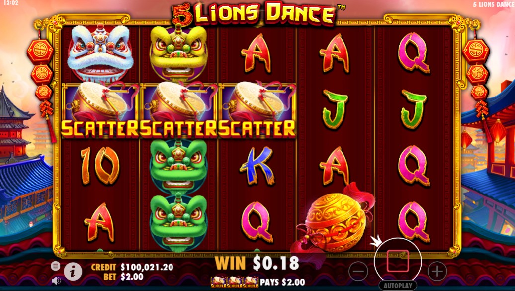 5 Lions Dance free play 5 Lions Dance free play