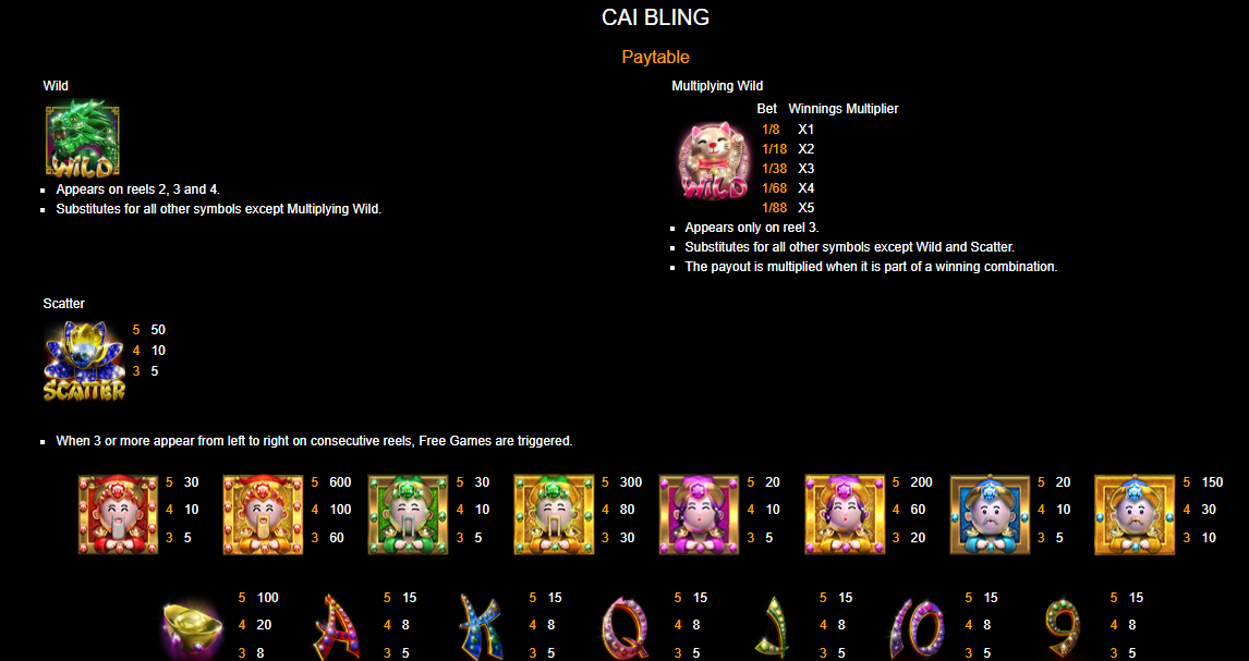 Cai Bling free play Cai Bling free play