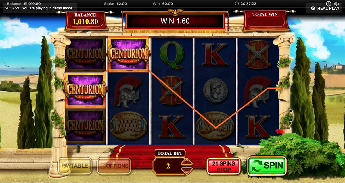 Centurion slot machine online, free