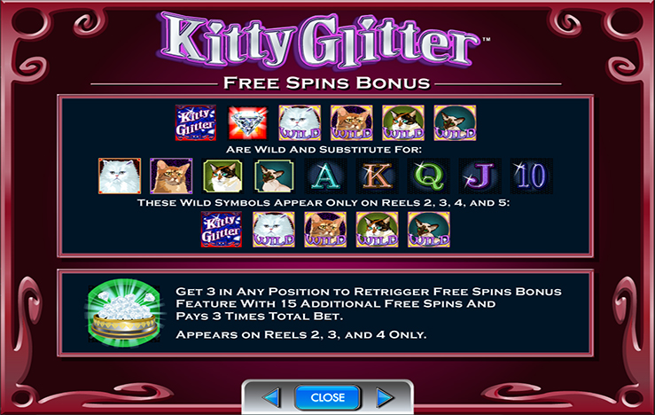 Kitty glitter casino game