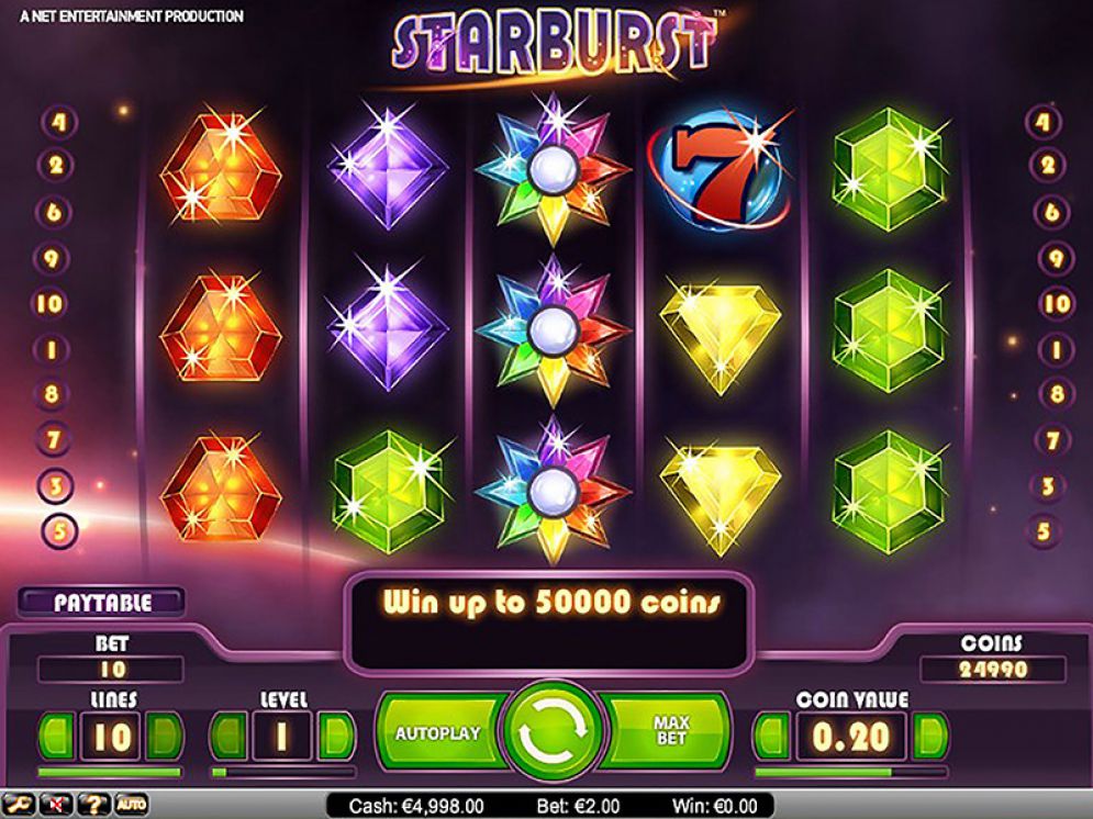 starburst slot machine real money